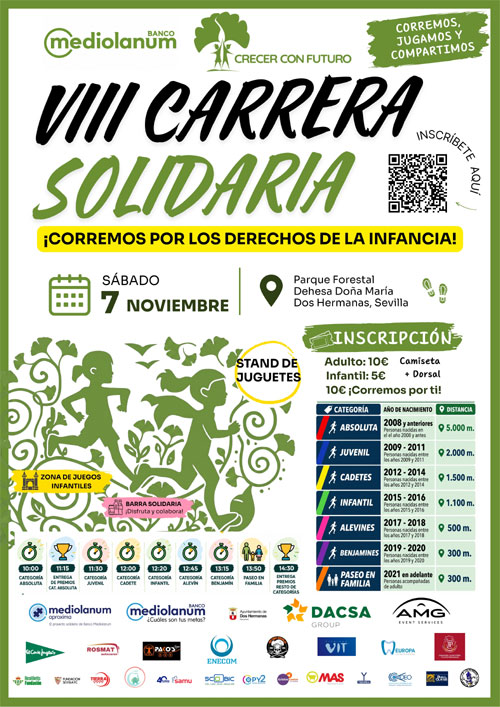 Imagen de Cartel viii carrera solidaria